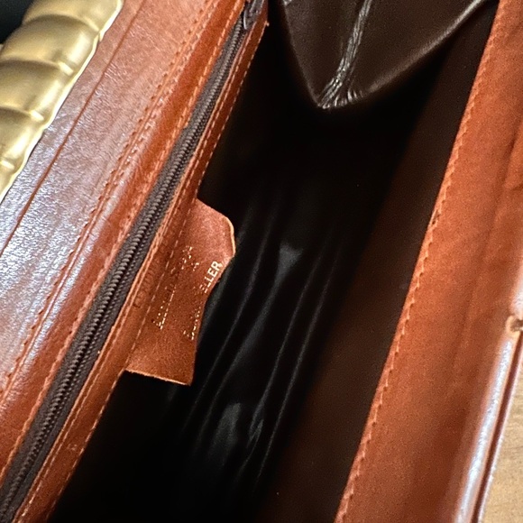 1970's Antonio Scepi for Bonwit Teller camel leather bag - Picture 7 of 8